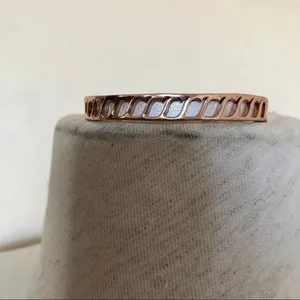 Rose gold tone buckle bracelet thumbnail 3