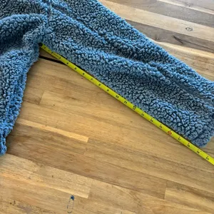 Thread & Supply Blue Daydream Sherpa Pullover Sweatshirt M thumbnail 6