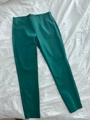 Belissa dark emerald skinny pant slacks thumbnail 1