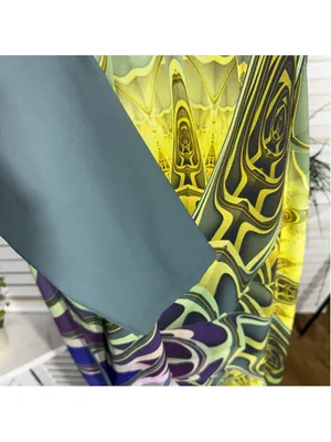 Vintage Y2K Kaftan boho maxi dress layer duster cover up Avant Garde futuristic thumbnail 12
