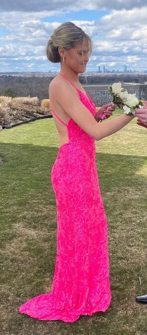 Pink Prom Dress Size 6 thumbnail 1