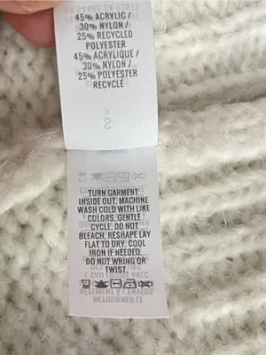 Aerie Pullover Knit Sweater Women's Cream Fair Isle Long Sleeve Sz S/P thumbnail 8