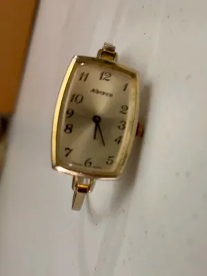 Advance Gold Tone Latch Closure Ladies Analog Watch thumbnail 1