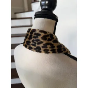 Vintage Faux Leopard Fur Attachable Dress or Coat Collar 50s 60s Pin Up Glamour thumbnail 3