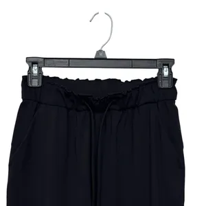 Lululemon‎ Stretch High Rise Jogger Women's Size 4 Full Length Drawstring Black thumbnail 2
