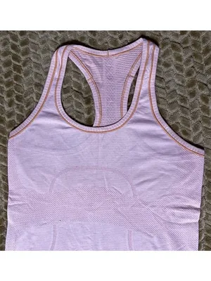 Lululemon Swiftly Tech Racerback Tank Coral Pink Anti-Stink Seamless Run Top 6 thumbnail 3