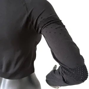 Gym Top T-shirt Crop Top Blouse Cover Up Tee Long Sleeve Sport Tee Slim Fit Top thumbnail 5