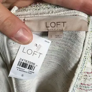 Ann Taylor Loft NWT striped bell sleeve S shift dress thumbnail 5