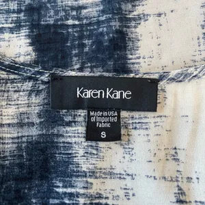 Karen Kane Blue and White Wrap Tunic thumbnail 3
