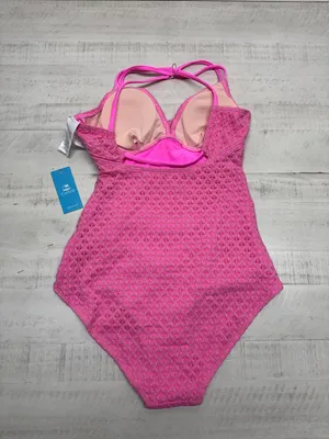 Cupshe Pink Plunge Ruched One Piece Swimsuit thumbnail 5