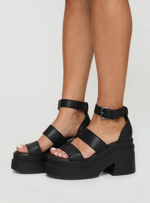 Adelle Platform Heels Black thumbnail 3