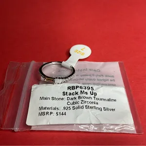Bomb Party RBP6395 “Stack Me Up” Cubic Zirconia on .925 SSS Size 7 Ring NWT thumbnail 5