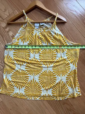 Joie Floral Print Braided-Strap linen Camisole tank vibrant whimsy cottagecore thumbnail 5