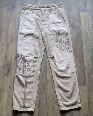 Anthropologie Pilcro The Camp Wanderer Patchwork Pants Waist 29 thumbnail 2