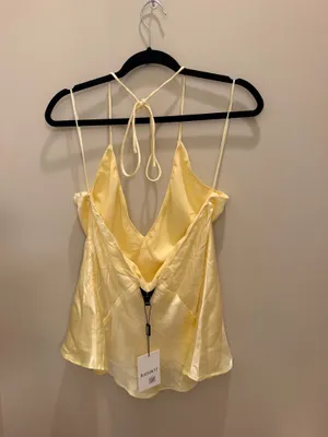 Bardot Yellow Halter Top thumbnail 3