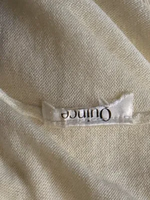 Quince Lightweight Cotton Cashmere V-Neck Sweater Butter Yellow Medium Luxurious thumbnail 4