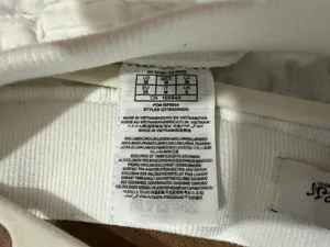Guess linen woman off white pants M drawstring thumbnail 4