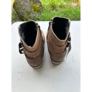 Sterling River Style SRC100 Rustic Genuine Leather Ankle Cowboy Boot Booties 8M Brown Size 8 thumbnail 3