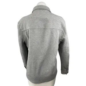 Zara Women's Gray Collared Long Sleeve Pockets Button Down Shirt Coat Jacket S thumbnail 2