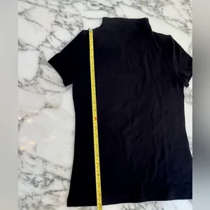 NWT Madewell Black Short-Sleeve Mockneck Tee S Sold Out! thumbnail 10