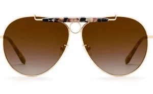Krewe Merrymen 24k Crema aviator sunglasses NEW thumbnail 1