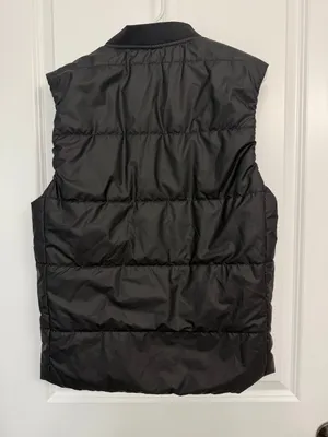 Zara Black Quilted Puffer Vest Full Zip Women’s Small thumbnail 5