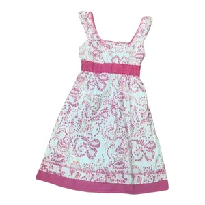 Red Camel Womens Juniors Dress Size‎ 1 Pink White Rockabilly Ties in Back thumbnail 2