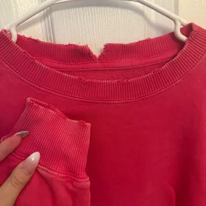 Aerie Oversized Distressed Crewneck  thumbnail 3
