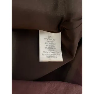 Garnet Hill Knit Relaxed Blazer Heathered Plum Tencel Wool Stretch Jacket Size 6 thumbnail 7