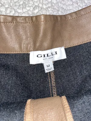 Gilli Faux Leather Shorts Tan Size M thumbnail 4