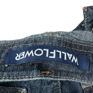 WallFlower Denim Shortalls Dark Wash Overalls Shorts Indigo Classic Size M thumbnail 5