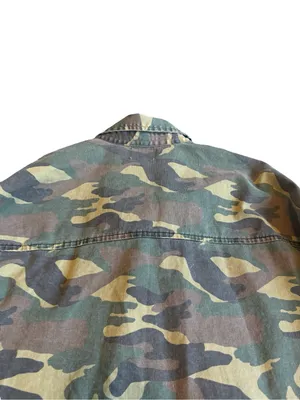 Sundry Button-Down Camo Jacket Shacket Layering 100% Cotton Streetwear Sz Large thumbnail 11