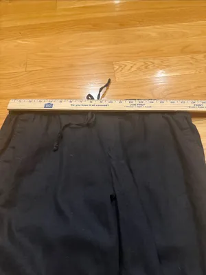 Old Navy black linen blend pants size large . thumbnail 4
