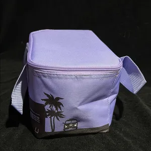 Trader Joe's Purple Mini Insulated Tote Bag NWT Lavender thumbnail 2