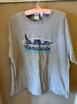 The Delta Pro Weight Canalside Auto Boat Show Buick GMC Gray Men's T-Shirt in 2XL thumbnail 1