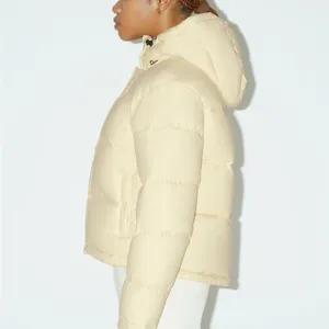 NWOT - Aritzia Super Puff Shorty in Light Yellow size small thumbnail 9