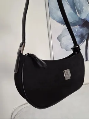 MCM Vintage Black Visetos Hobo Shoulder thumbnail 8