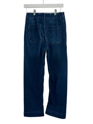 Anthropologie Pilero The Skipper Cropped Wide Leg Jeans Sz 27 tall thumbnail 4