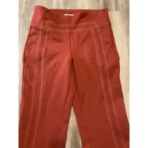 NEW Anthropologie Essential Trouser Pant Red White thumbnail 7