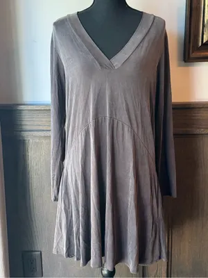 Anthropologie Dolan West Coast V-Neck Long Sleeve Swing Dress Medium thumbnail 2