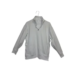 Athleta Quarter Zip Sweatshirt Womens XS Light Gray Cotton Blend Pullover Pocket thumbnail 5