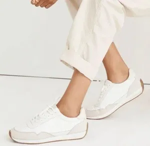 Madewell MWL The League Leather & Nylon Sneakers White Women’s 6.5 thumbnail 1