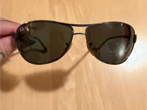 Ray-Ban RB3342 Warrior- sporty wrap-around aviator sunglasses polarized thumbnail 2