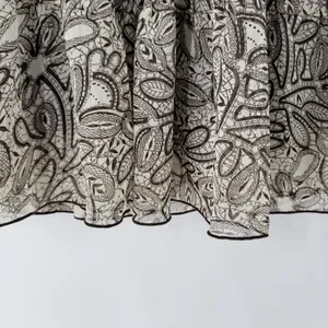 Connected Apparel Womens Dress 12 Brown Floral Sleeveless Drop Waist Midi Flowy‎ thumbnail 2