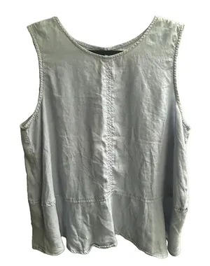 Cloth & Stone Tank Top Chambray Size M Blue Sleeveless Open Back Boho Preppy thumbnail 1