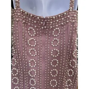 LPA Lelia beaded Mini dress bubble pink Size M thumbnail 11