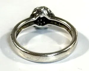Authentic Pandora Retired Sparkling Love Knot Ring 190997CZ Silver 925 CZ US 6 thumbnail 3