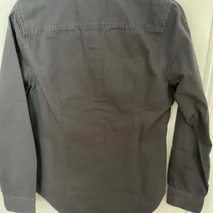 Madewell Women's Grey Darted Button-Up Shirt in (Re)generative Chino Size 10 thumbnail 10