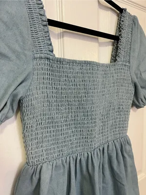 Denim Babydoll Dress thumbnail 2