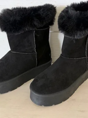 Danskin Donut Faux Fur Platform Ankle Boots Womens Size 7 Black Memory Foam NEW thumbnail 6